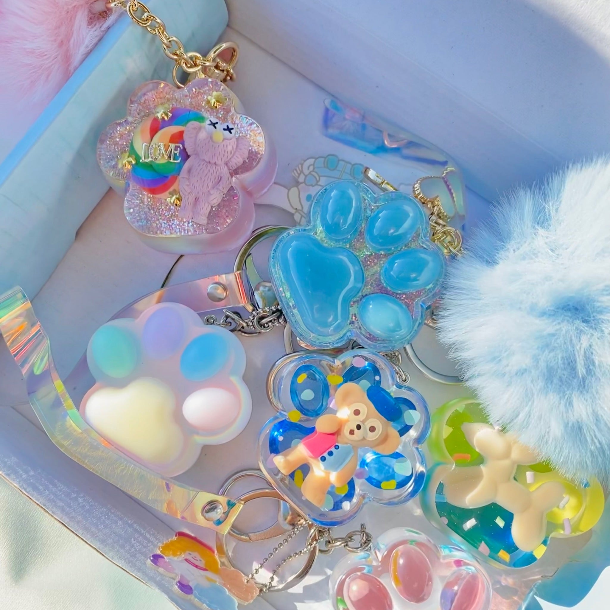 Handmade styling resin keychain and Hair Accessories – shiningyoustudio