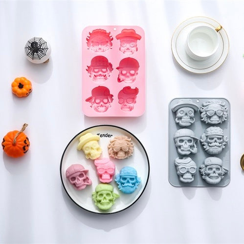 Unique skull shape mold High-quality food-grade material for safe and creative DIY projects