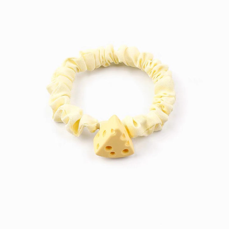 Peach and Cheese hair tie