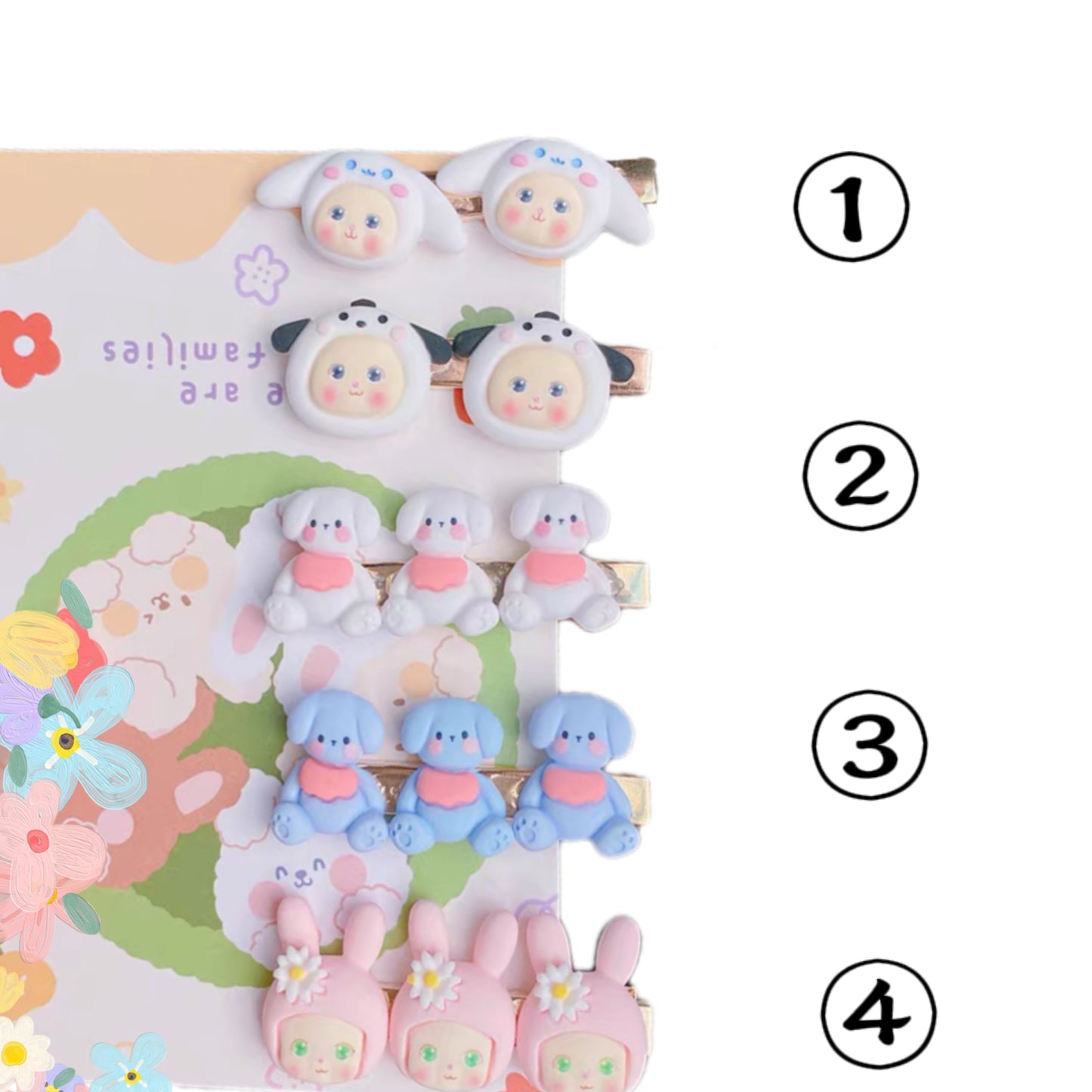 Cutie cartoon hairclips