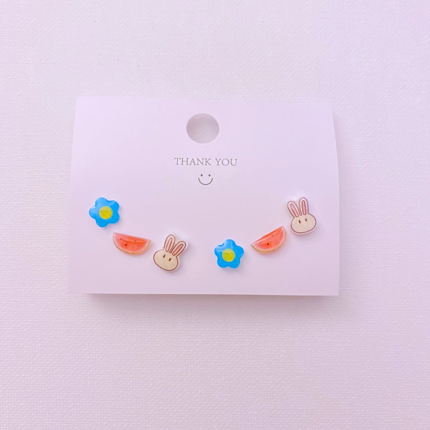 Watermelon stud earring set