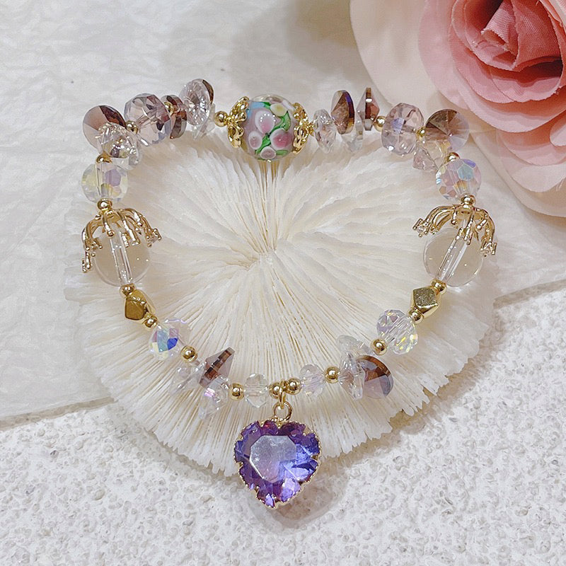 Diamond heart bracelet