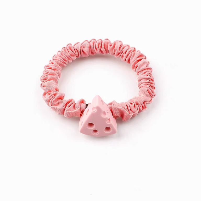 Peach and Cheese hair tie