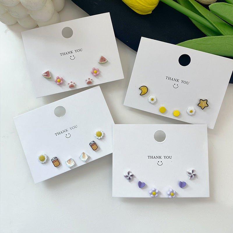 Summer time series stud earring