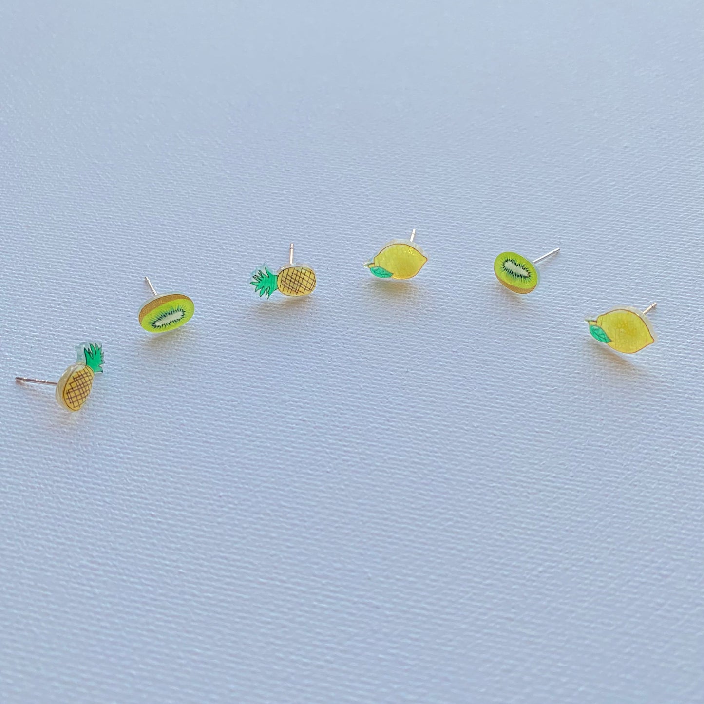 Tropical fruit stud earring set