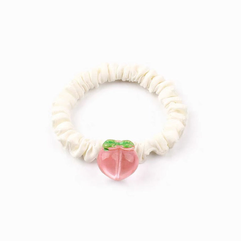 Peach and Cheese hair tie