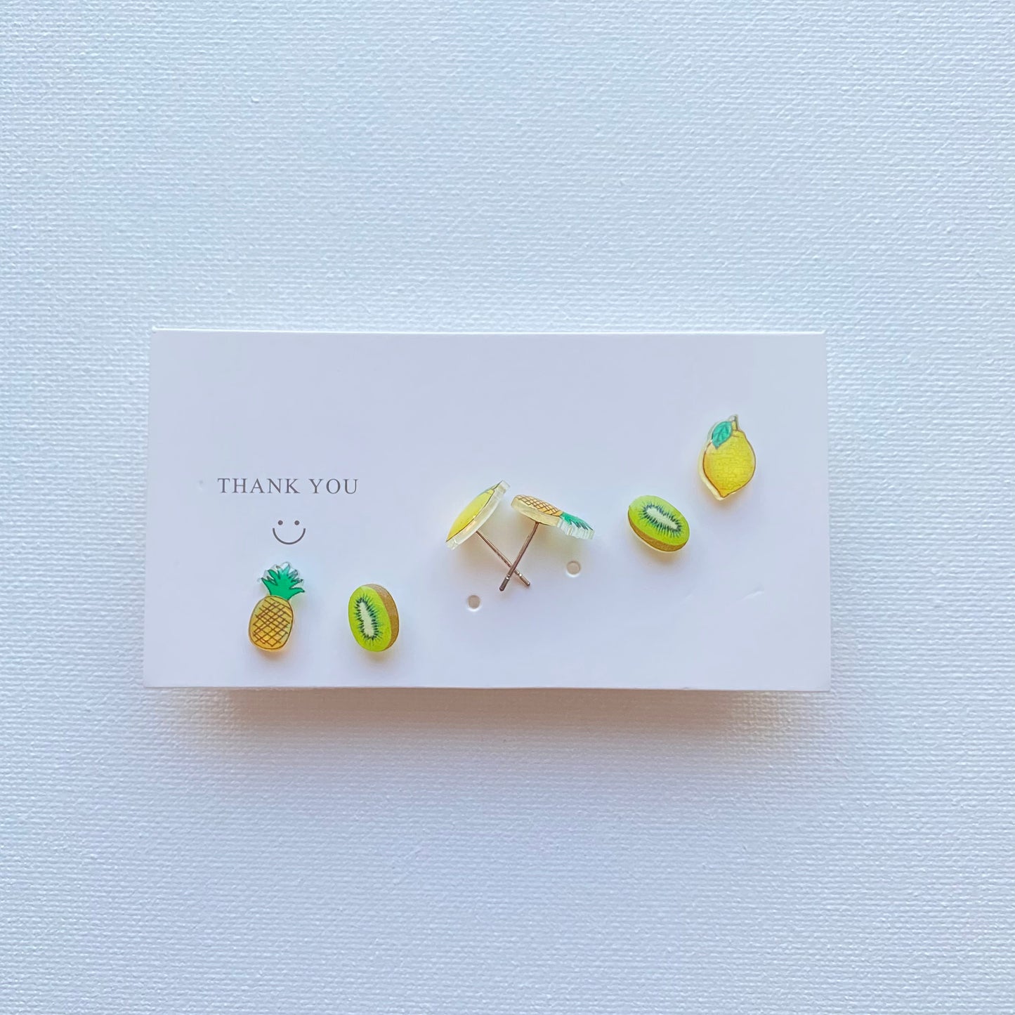 Tropical fruit stud earring set