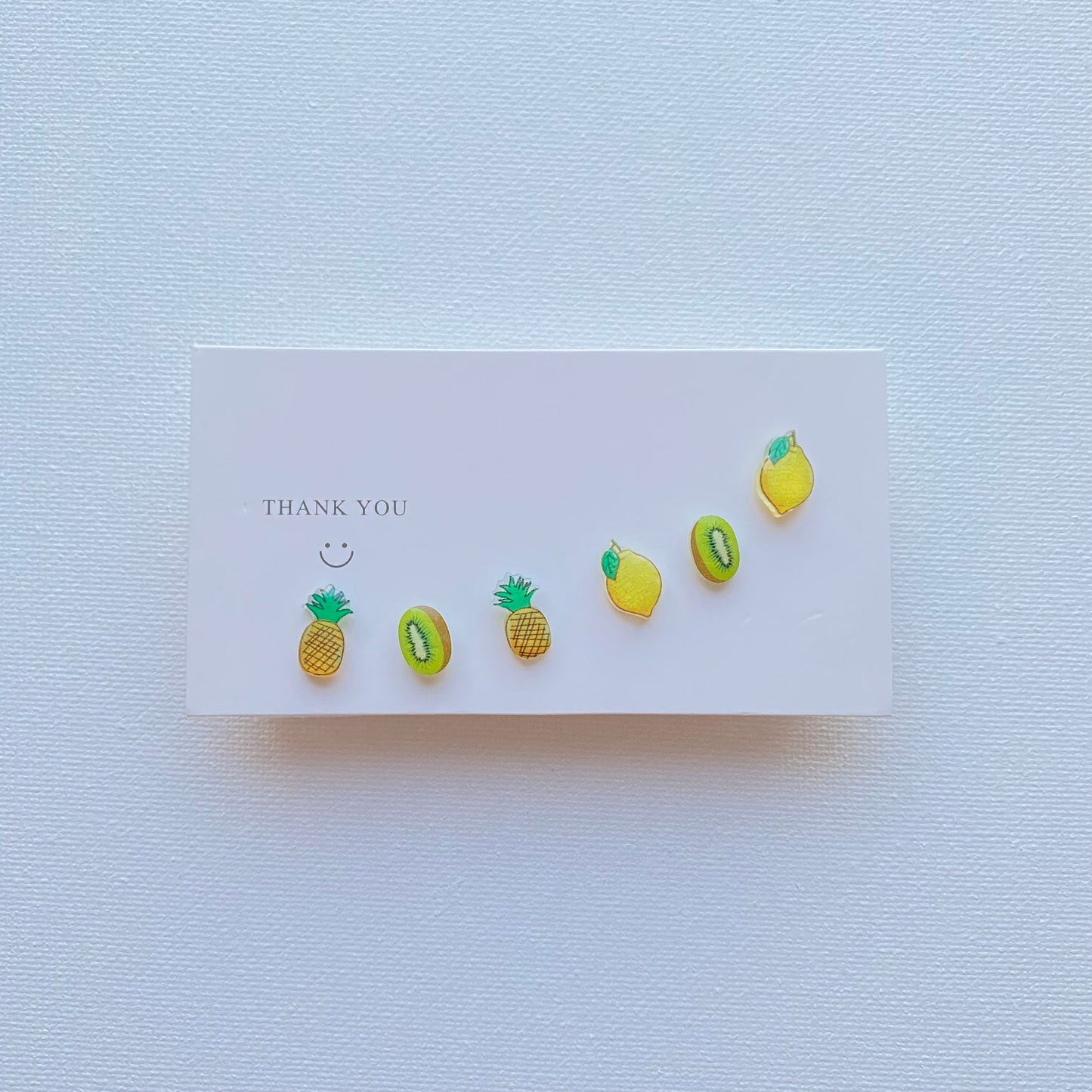 Tropical fruit stud earring set