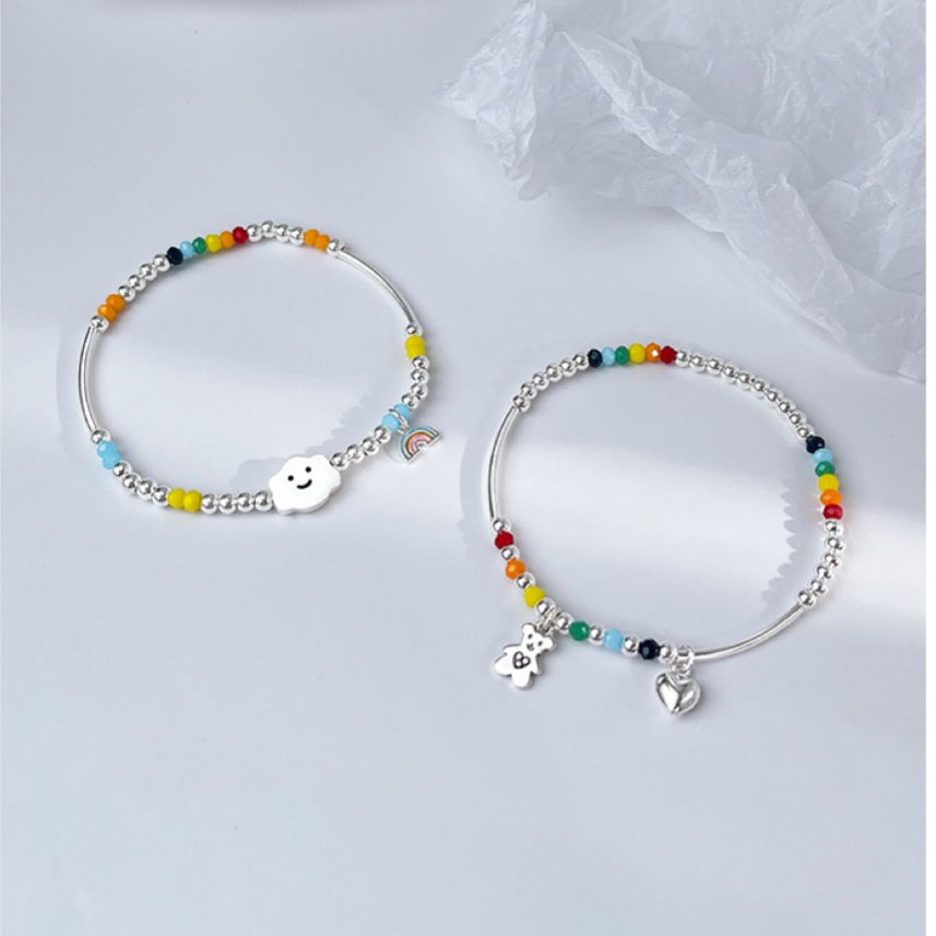 Rainbow bear bracelet