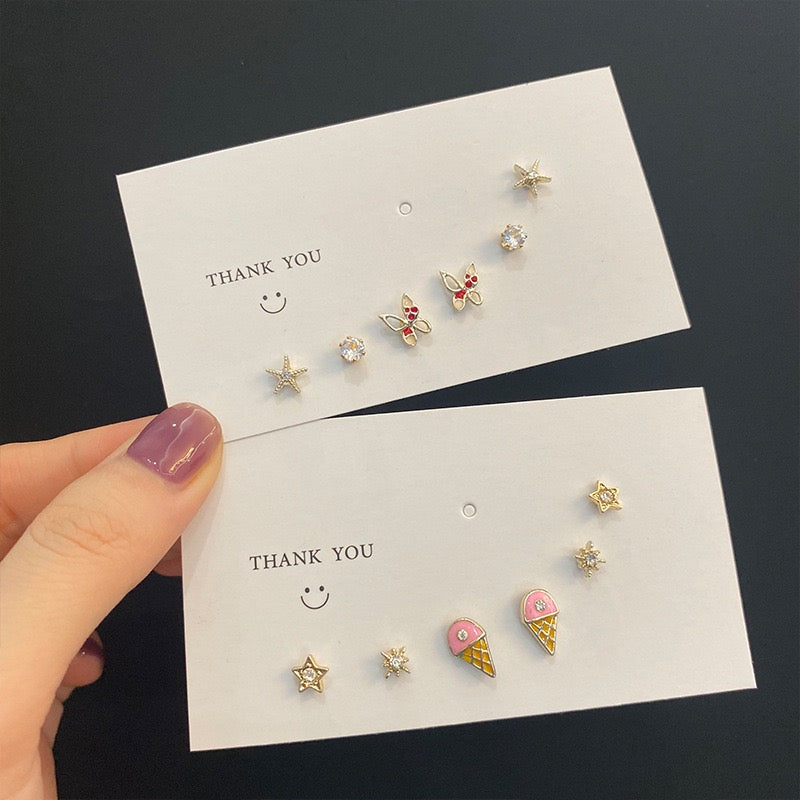 Ice cream stud earring