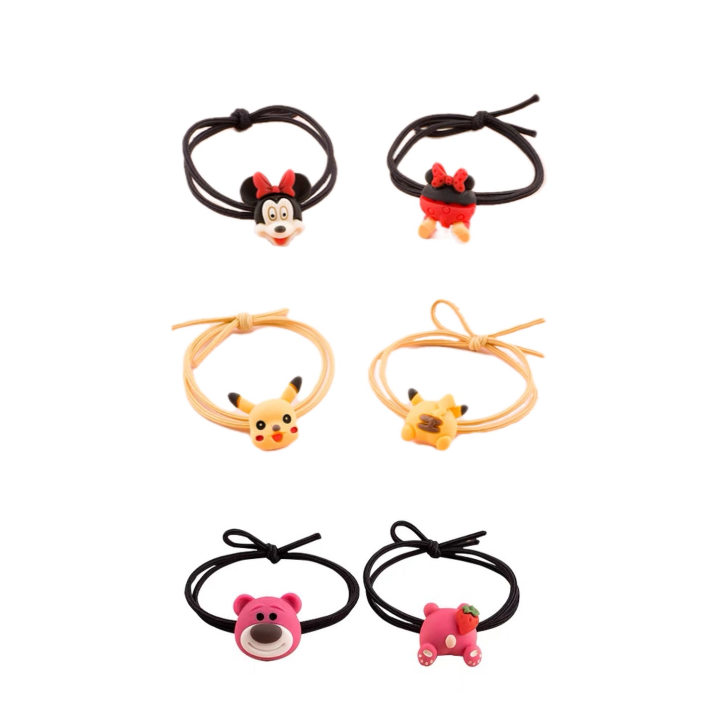 Cartoon hair tie set