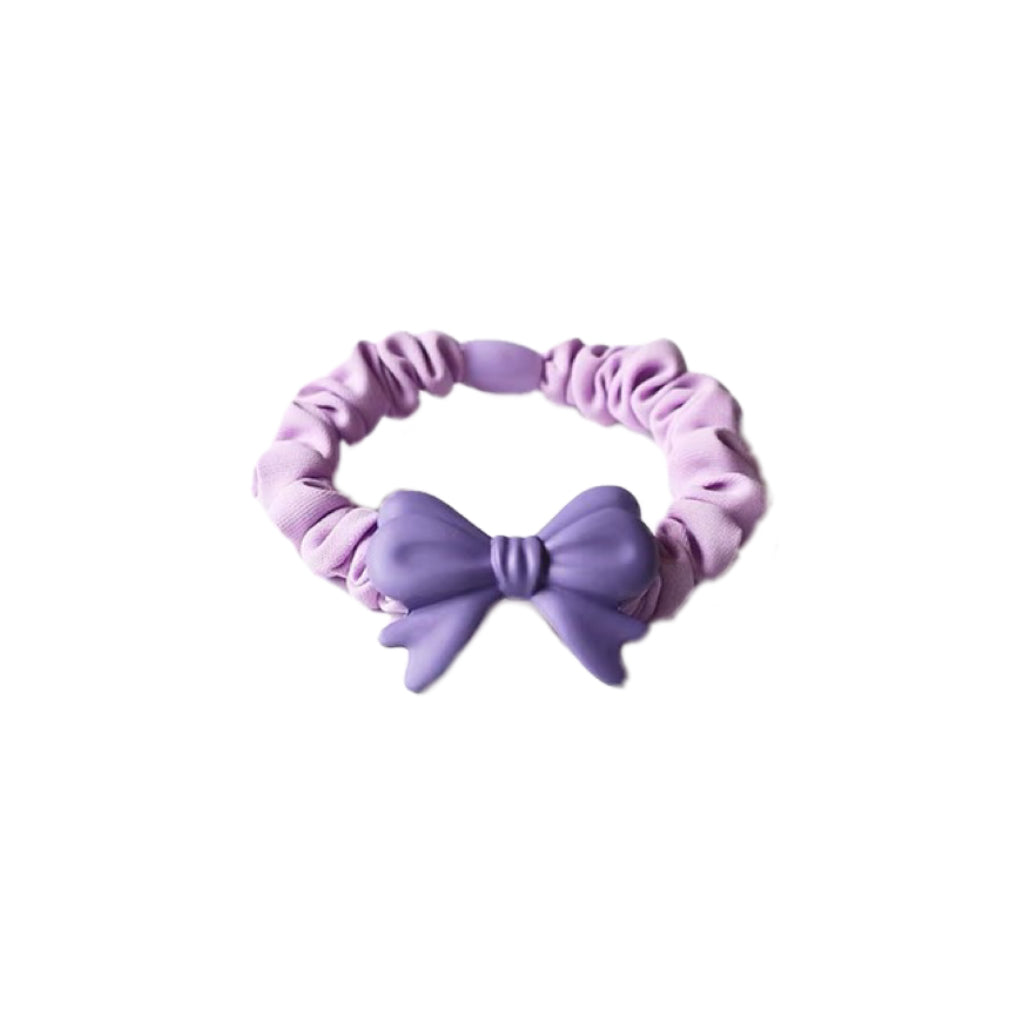 Purple hair tie