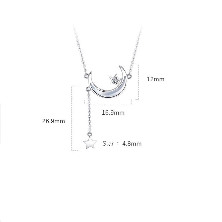 S925 Moon Star necklace