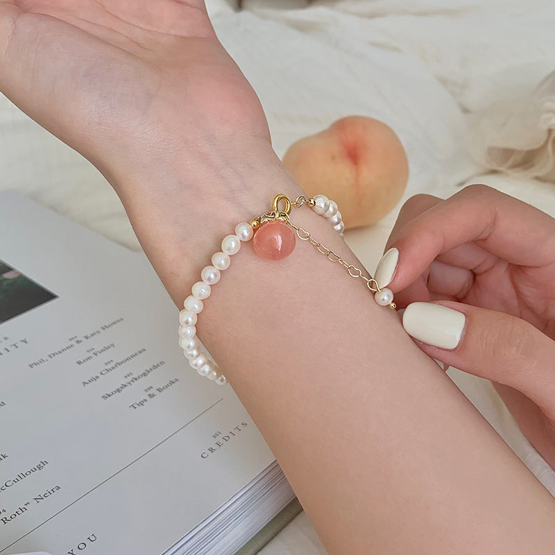 Peach bracelet