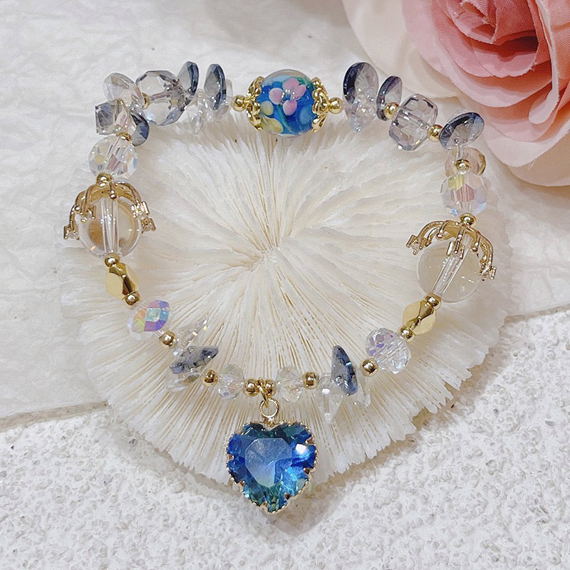 Diamond heart bracelet