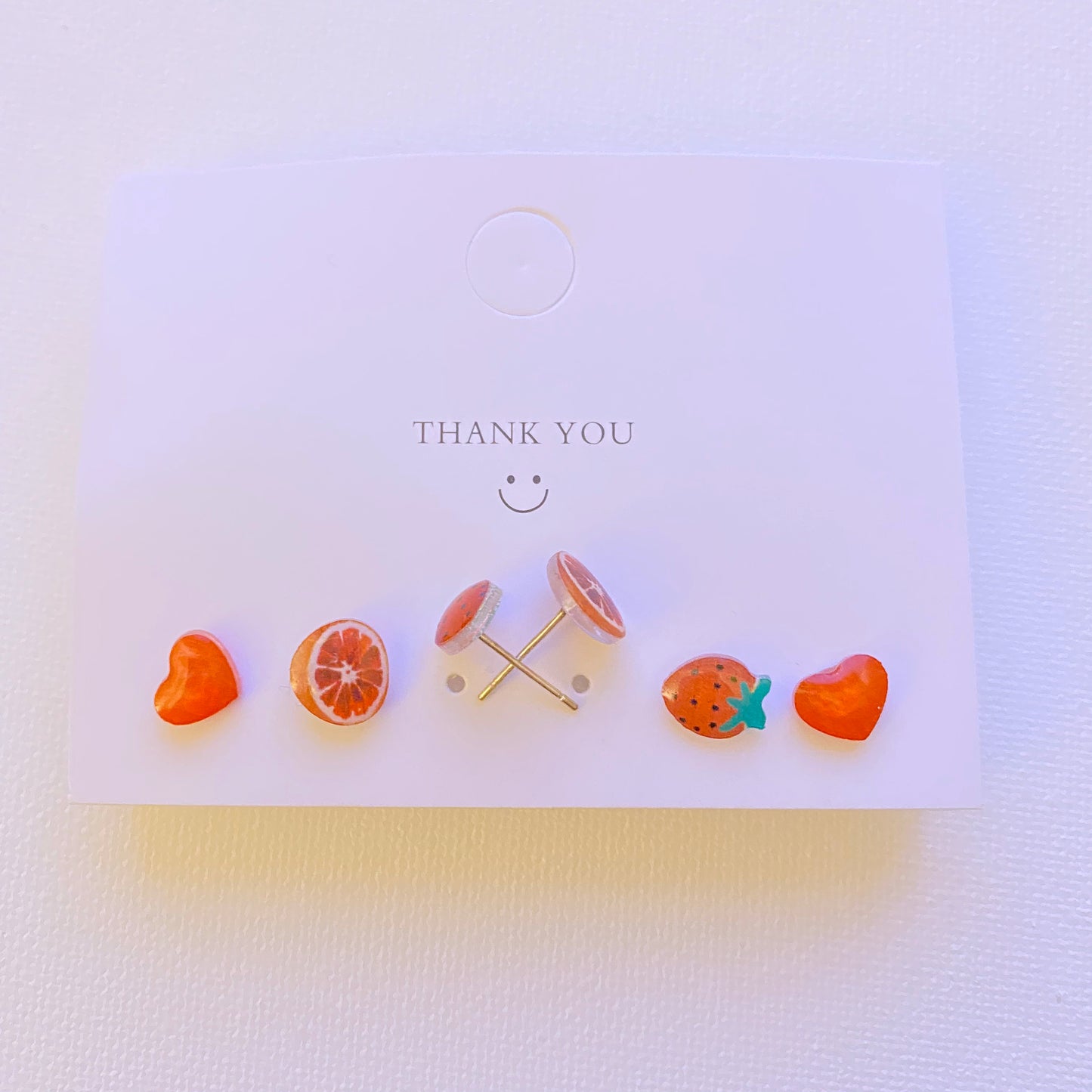 Fruity stud earring set